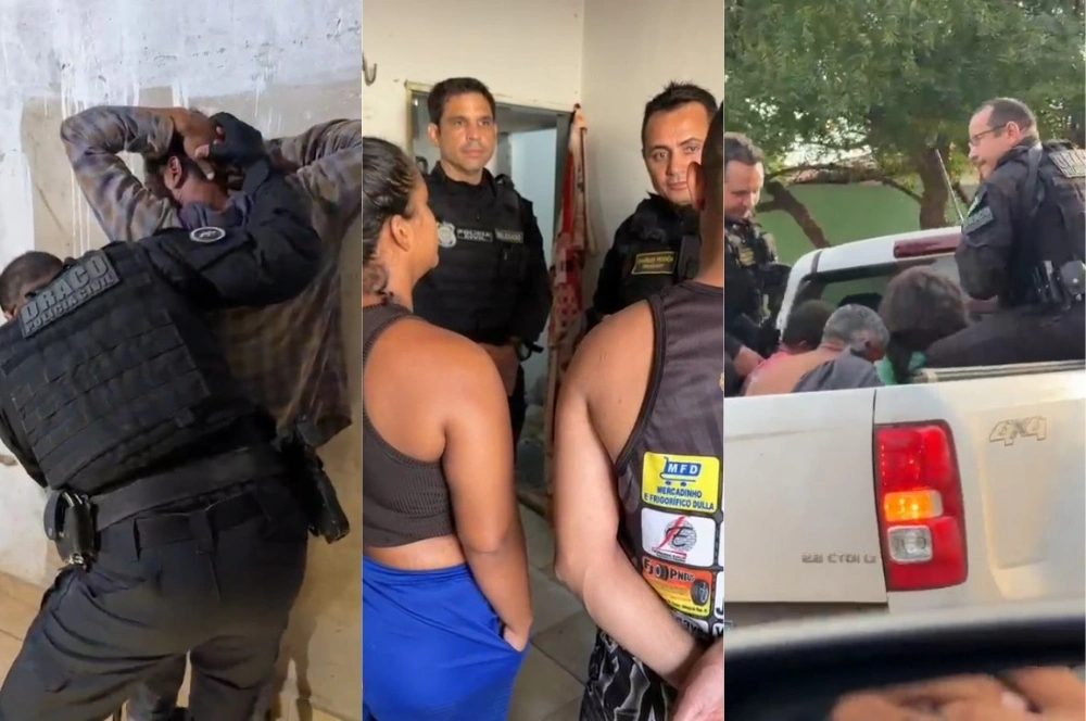 Cinco pessoas são presas durante ação contra o tráfico de drogas em Valença