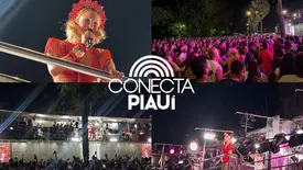 Claudia Leitte arrasta multidão em prévia de Carnaval na Marechal Castelo Branco (Foto: Portal Conecta Píaui)