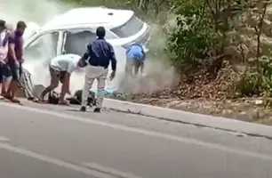 Colisão entre carros deixa três pessoas mortas e quatro feridas em Jaicós (Foto: Reprodução)