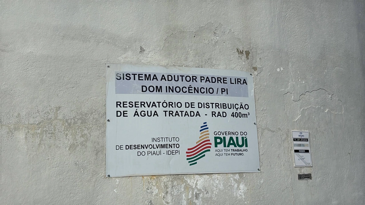Com Águas do Piauí, Adutora Padre Lira fortalece abastecimento em Dom Inocêncio