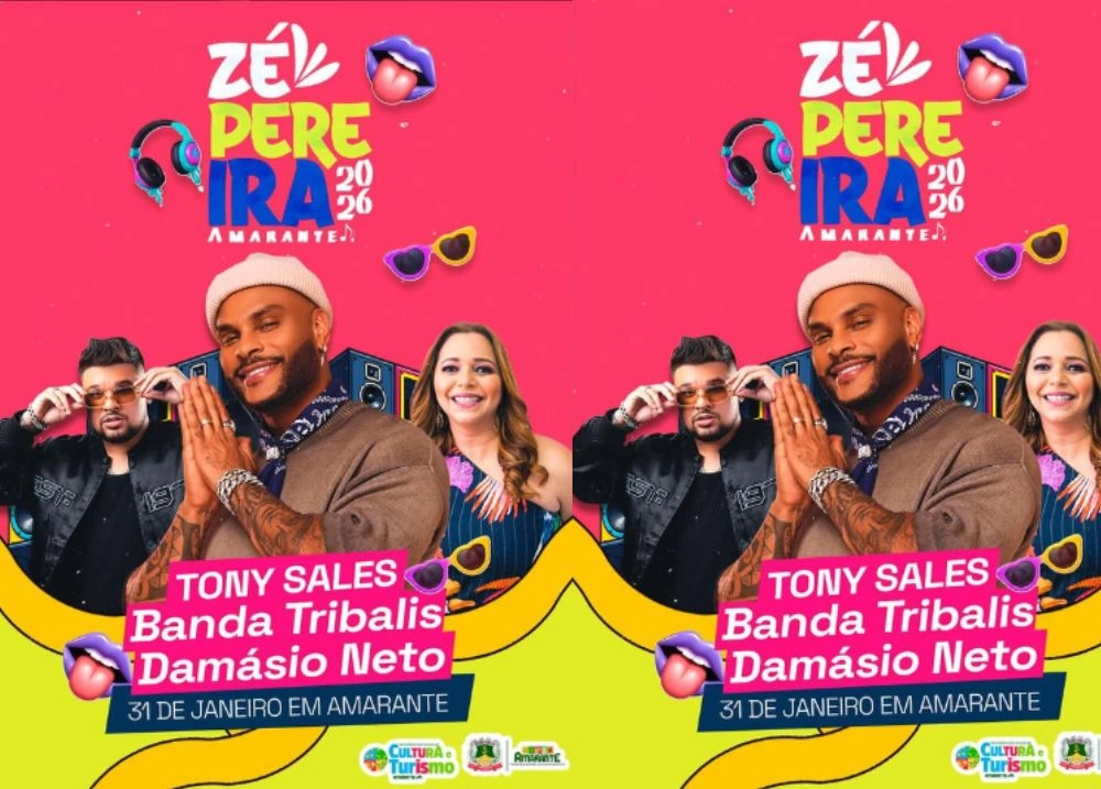 Com show de Tony Sales, Prefeitura de Amarante divulga atrações do Zé Pereira