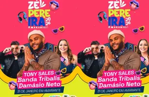 Com show de Tony Sales, Prefeitura de Amarante divulga atrações do Zé Pereira (Foto: Divulgação)