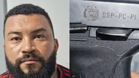 Condenado por homicídio é preso em Codó com pistola da Polícia Civil do Piauí (Foto: Reprodução)