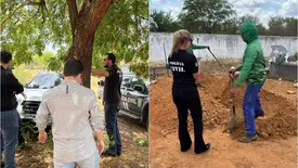 Corpo é exumado de cemitério a pedido do Ministério Público em Paulistana (Foto: Reprodução)