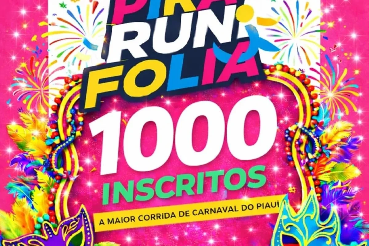 Corrida Pira Run Folia, registra mais de 1.000 participantes; inscrições continuam