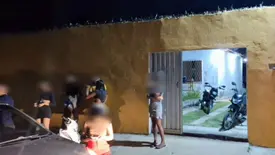 Criminosos armados com pistolas e facões fazem arrastão na zona Sul de Teresina (Foto: Conecta Piauí)