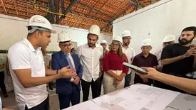 Deputado Dr. Marcus Kalume acompanha visita do governador a obras em Floriano (Foto: Reprodução)