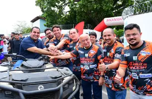 Deputados Marden, Georgiano e Júlio César prestigiam Rally em Floriano (Foto: Divulgação)