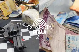 Dois homens são presos pela Força Tática do 22º Batalhão em flagrante por tráfico (Foto: Portal Conecta Píaui)
