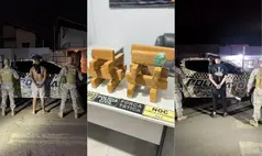 Dois passageiros são presos com 15 tabletes de maconha dentro de ônibus em Picos