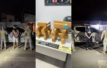 Dois passageiros são presos com 15 tabletes de maconha dentro de ônibus em Picos