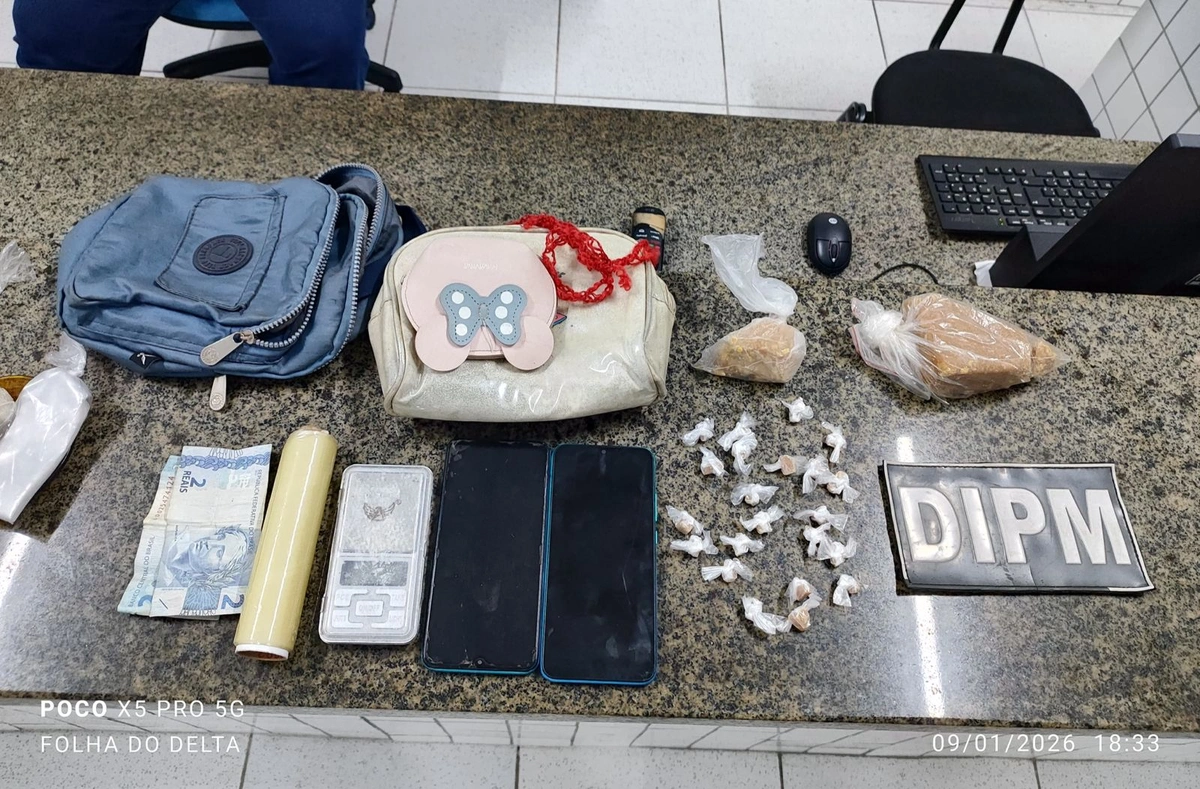 Duas mulheres são conduzidas por suspeita de tráfico em Parnaíba