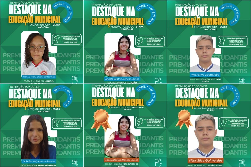 Educação de Esperantina conquista destaque nacional na OBMEP