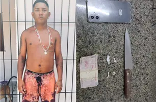 Em posse de peixeira, homem avança contra PM em abordagem e é baleado em Parnaíba (Foto: Reprodução)