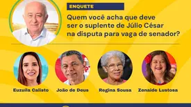 Enquete: quem você acha que deve ser suplente de Júlio César para o Senado? (Foto: Conecta Piauí)