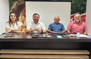 Fábio Novo em coletiva na sede do PT (Foto: Conecta Piauí)
