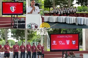 Fluminense-PI apresenta elenco para temporada 2026 em Teresina (Foto: Portal Conecta Píaui)