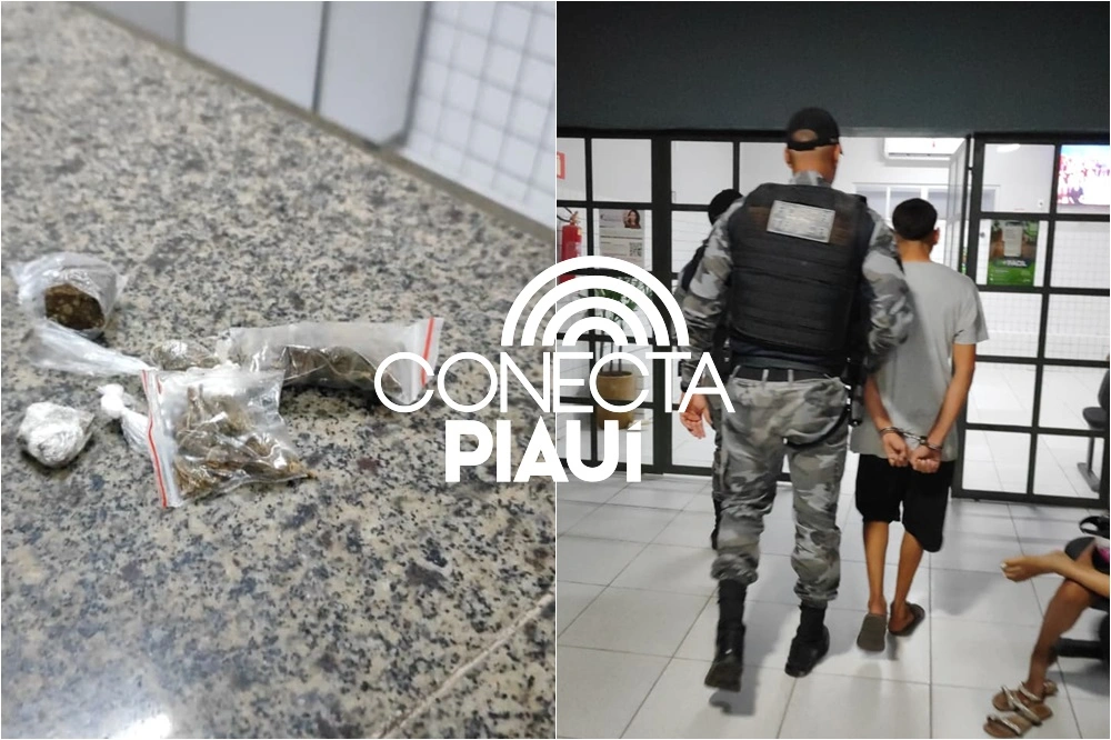 Força Tática prende jovem que tentou engolir droga e fugir da polícia em Parnaíba