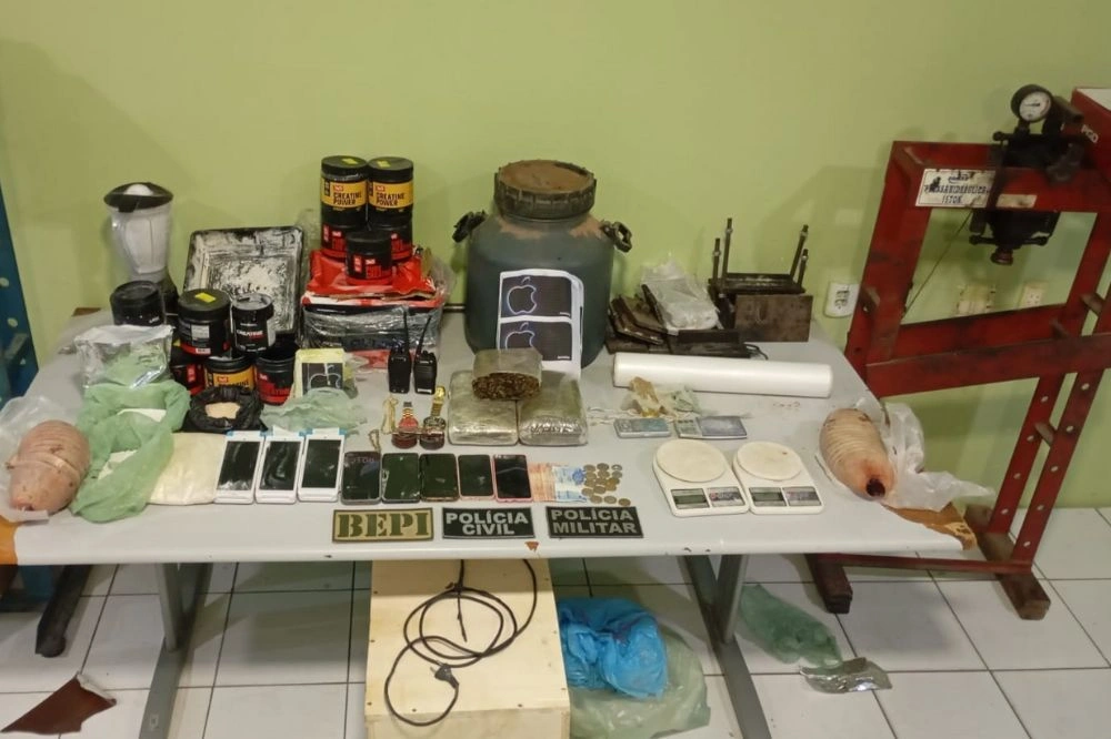 Forças de segurança desarticulam laboratório de drogas no Sul do Piauí