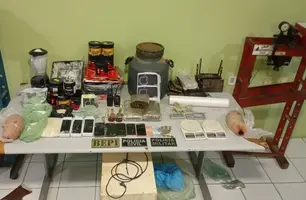 Forças de segurança desarticulam laboratório de drogas no Sul do Piauí (Foto: Divulgação/SSP-PI)