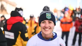 Gaúcha confirma recuperação na competição e divide destaque com líderes do circuito em St. Moritz (Foto: Viersturs Lacis/ Rekords)