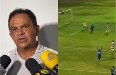 Gol anulado gera revolta e técnico do Piauí dispara contra arbitragem no Albertão