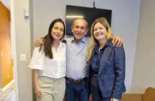 Gracinha Mão Santa e Cassandra Moraes Souza se reúnem com senador Marcelo Castro (Foto: Reprodução)