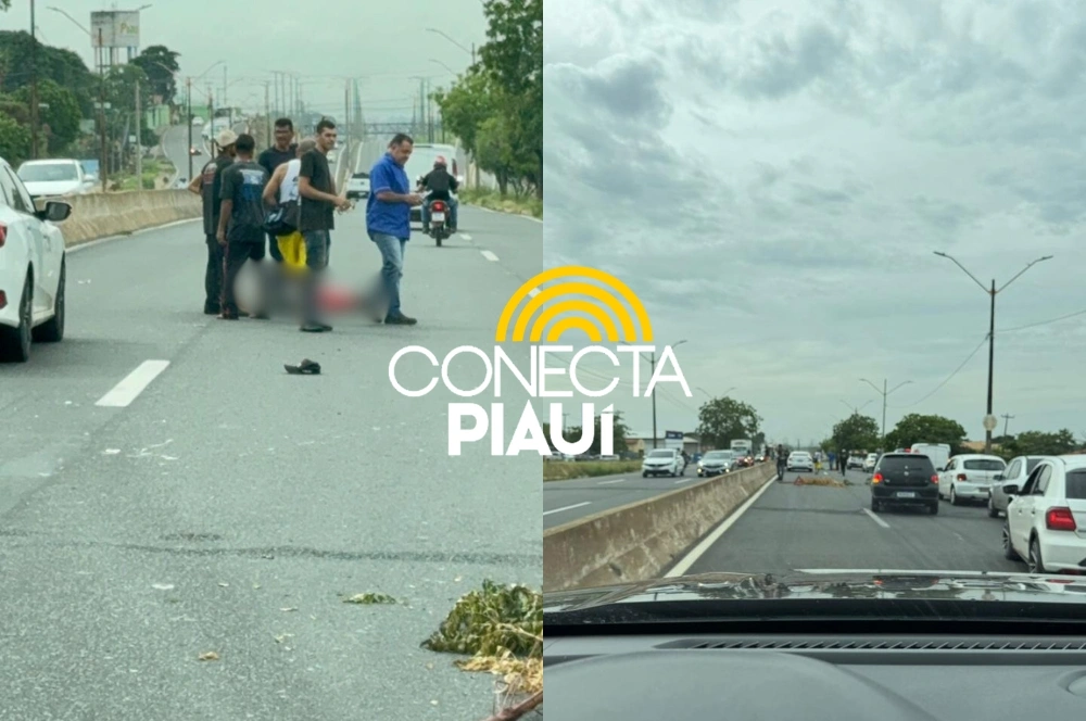 Homem é atropelado por carro enquanto atravessava BR-316, na saída de Teresina