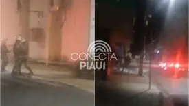 Homem é preso ao tentar furtar ar-condicionado de delegacia no Centro de Teresina (Foto: Reprodução)