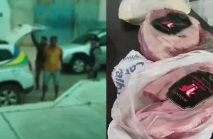 Homem é preso após furtar carnes e chocolates de supermercado em Campo Maior (Foto: Reprodução/Homem da Notícia)