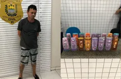 Homem é preso suspeito de furtar produtos para cabelo em comércio de Parnaíba