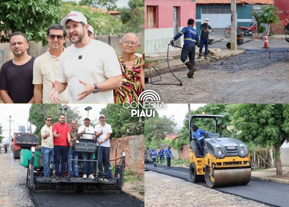Hugo Napoleão inicia obras de pavimentação asfáltica em bairros da cidade