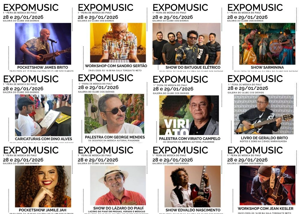 I EXPOMUSIC estreia no Piauí com dois dias de música, formação e cultura
