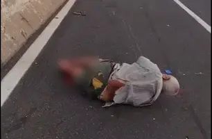 Idoso tem perna decepada em grave acidente na BR-316, em Teresina (Foto: Reprodução)