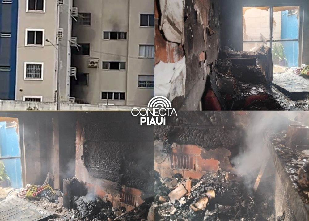 Incêndio de grandes proporções atinge condomínio na zona sul de Teresina