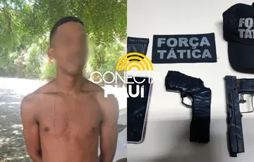 Investigado como 'disciplina' do B40 é preso após atirar contra PM em Teresina