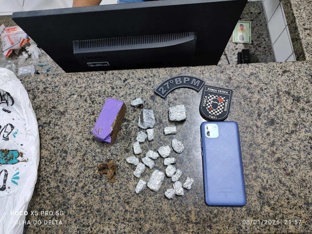 Jovem é preso com drogas no bairro Frei Higino, em Parnaíba