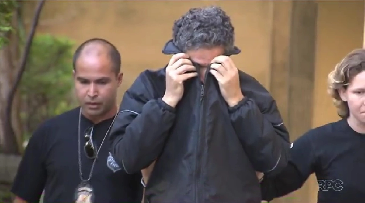 Laércio Moura sendo preso