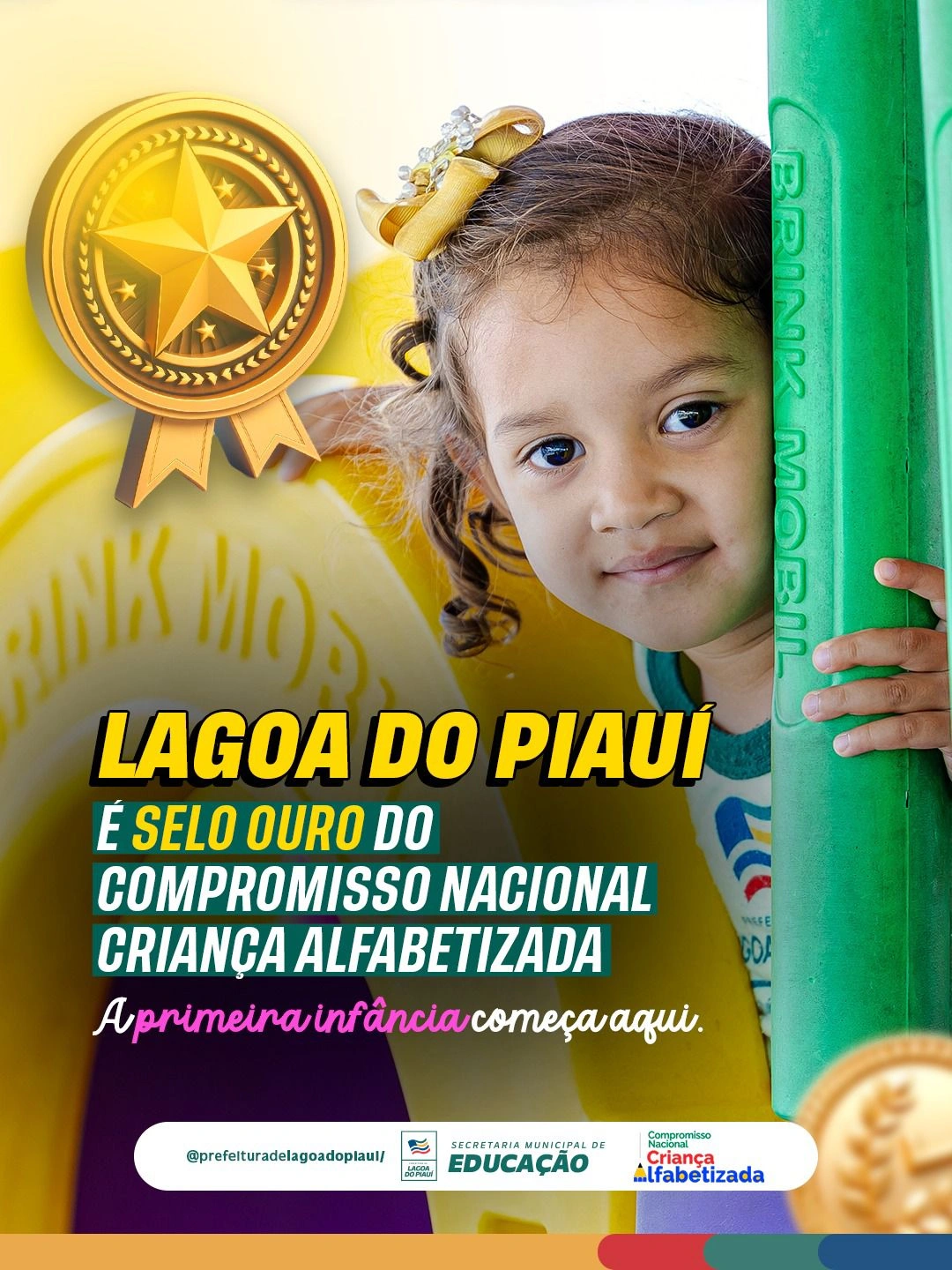 Lagoa do Piauí conquista o Selo Ouro do Compromisso Nacional Criança Alfabetizada