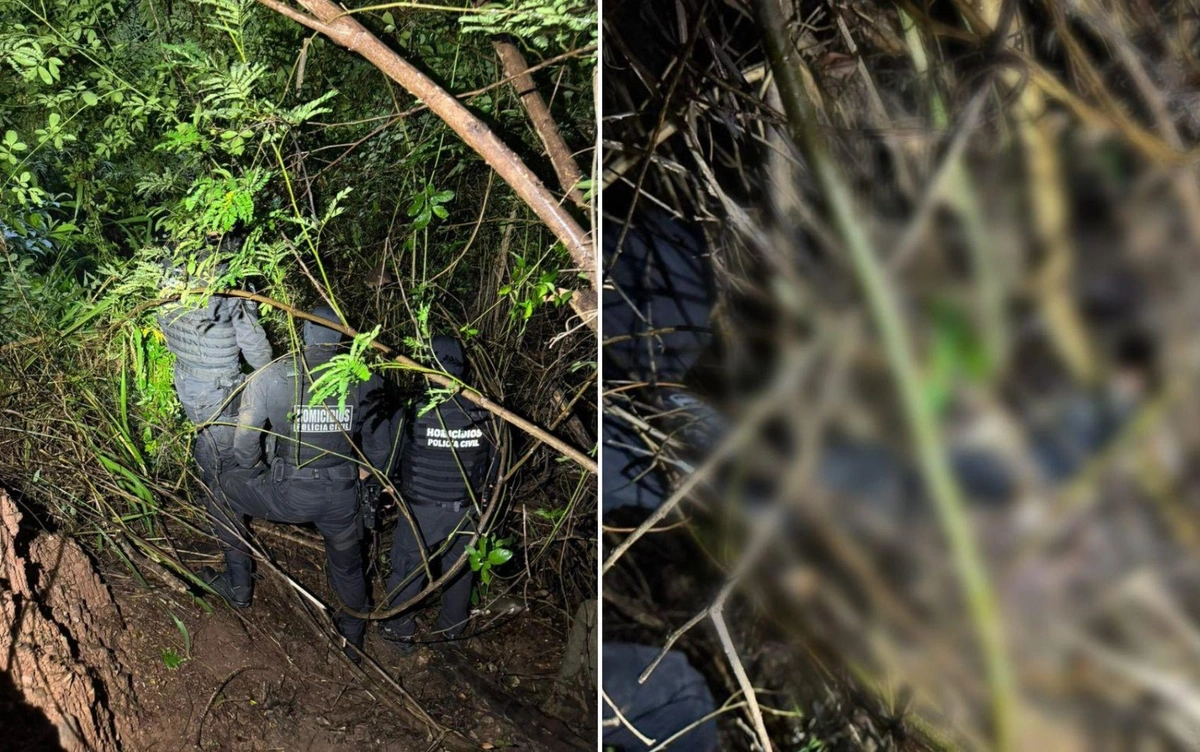 Local onde foi encontrado o corpo da corretora morta em Goiás