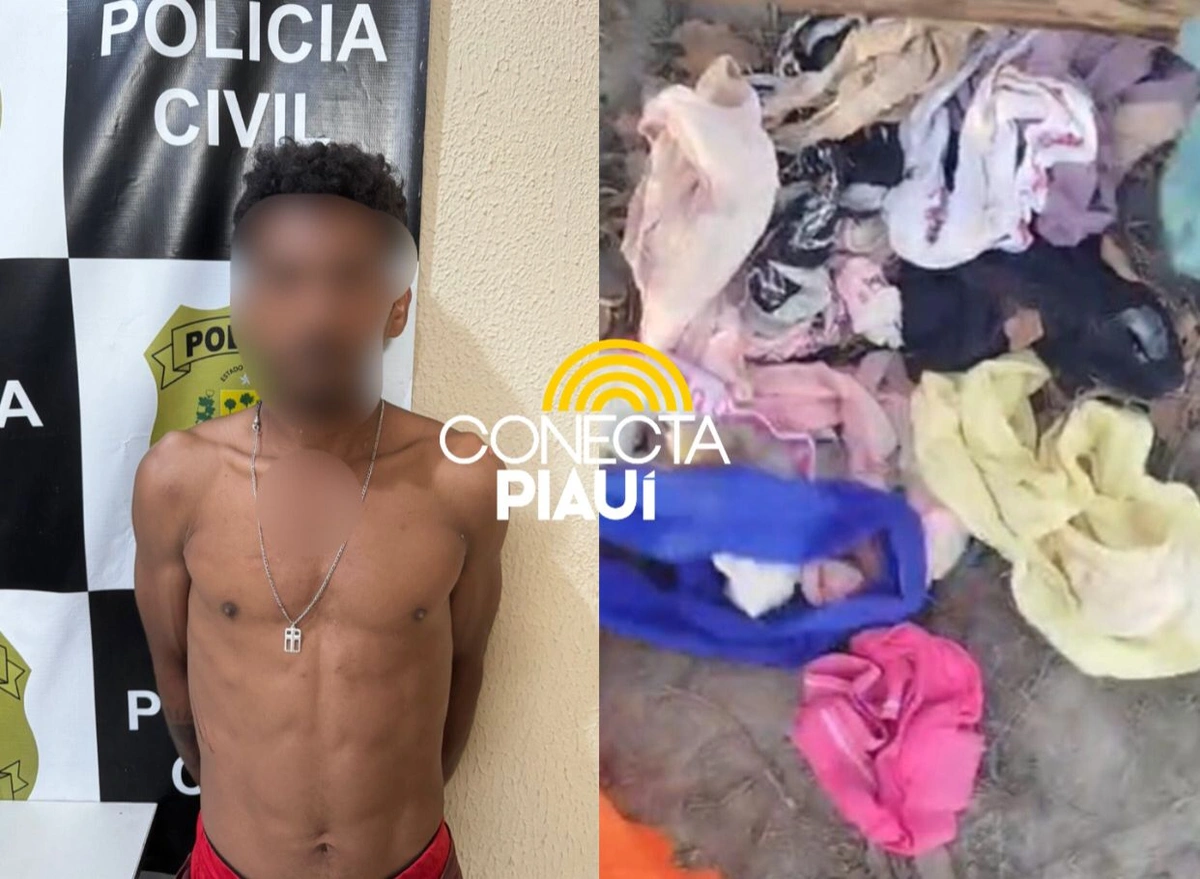 'Maníaco da Calcinha' é preso por furtos e duas tentativas de estupro no Piauí