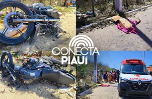 Motociclista morreu em acidente no início da tarde em Parnaíba (Foto: Divulgação/ Folha do Delta)