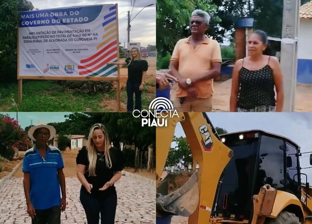 Novo calçamento é iniciado na comunidade Barra de Santana, em Alvorada do Gurguéia