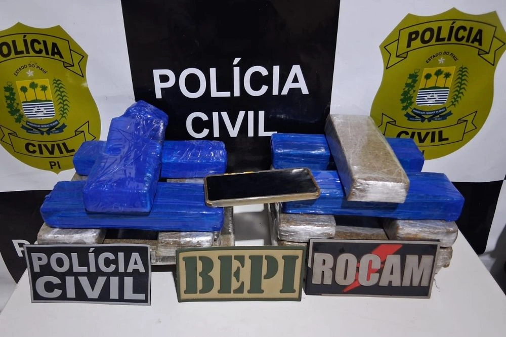 Operação integrada apreende 18 tabletes de maconha em ônibus interestadual no Sul do Piauí
