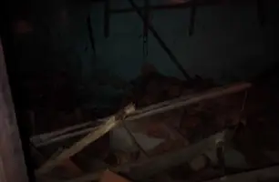 Parte de residência desaba à noite e assusta moradores em Parnaíba (Foto: Reprodução)
