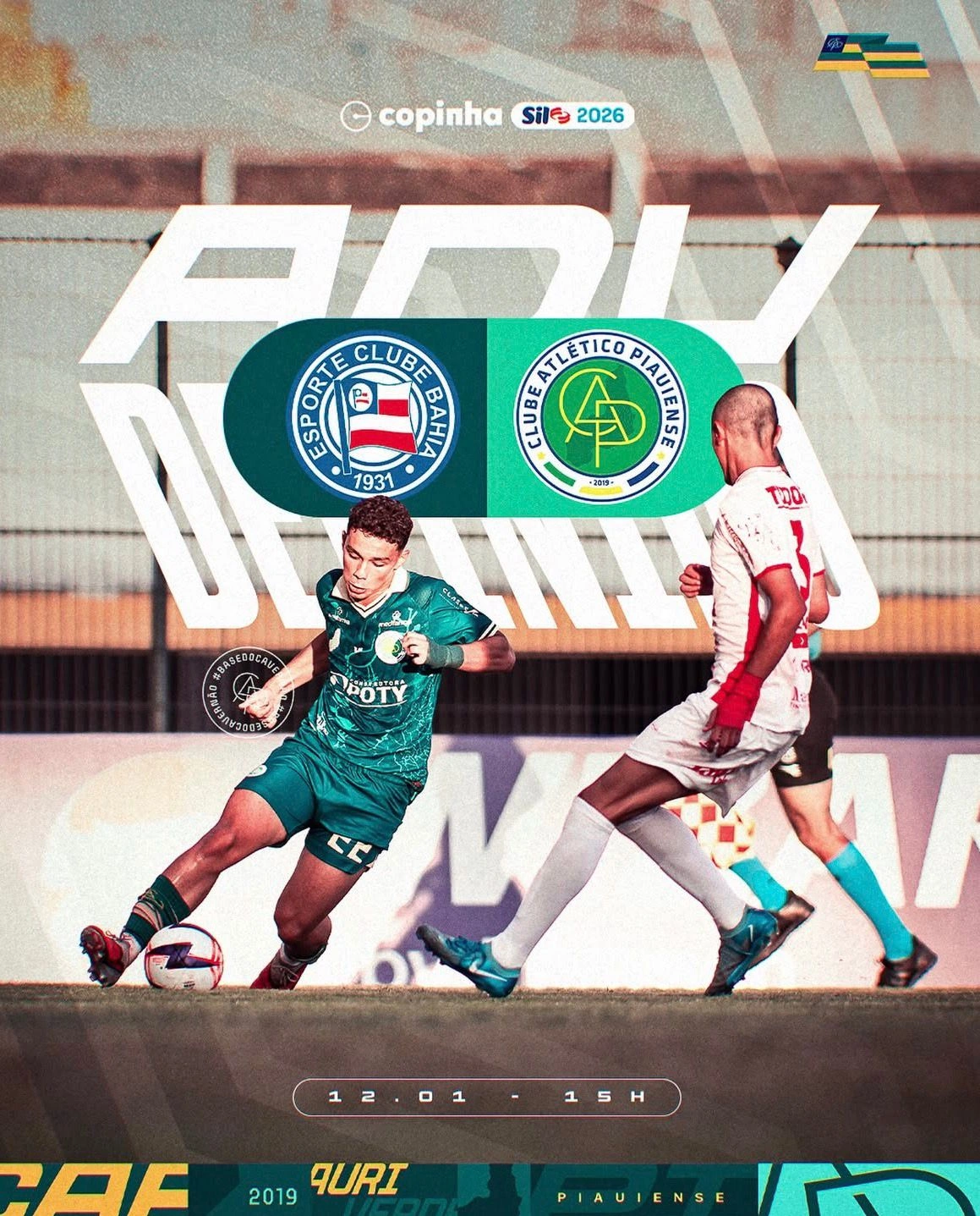 Partida frente ao Bahia é válida pela segunda fase da Copa São Paulo de Futebol Jr.