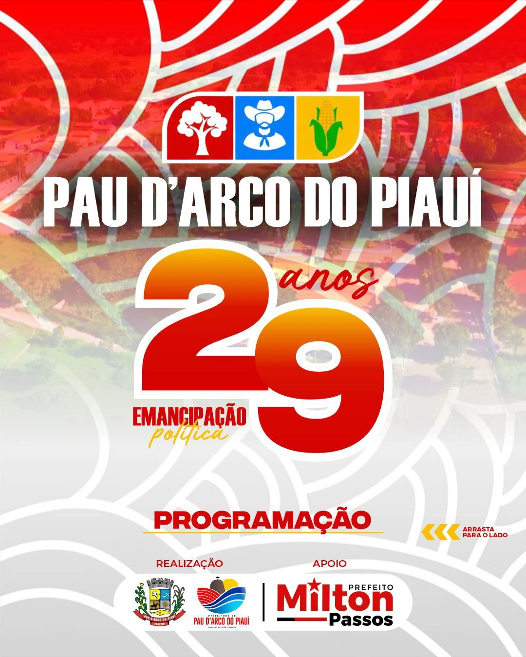 Pau D’Arco do Piauí prepara obras e festa pelos 29 anos de emancipação política