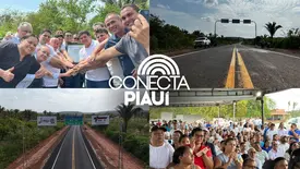 Pavimentação histórica conecta municípios e atende demanda antiga da população (Foto: Conecta Piauí)