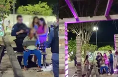 Peça de madeira cai no Parque da Cidadania e deixa mãe e filho feridos