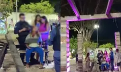 Peça de madeira cai no Parque da Cidadania e deixa mãe e filho feridos